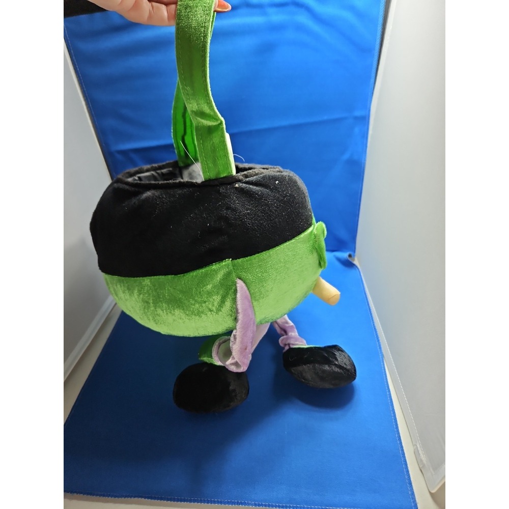 Frankenstein Monster Trick Or Treat Bucket Halloween Whimsical Y2K Vintage Plush - Picture 3 of 6
